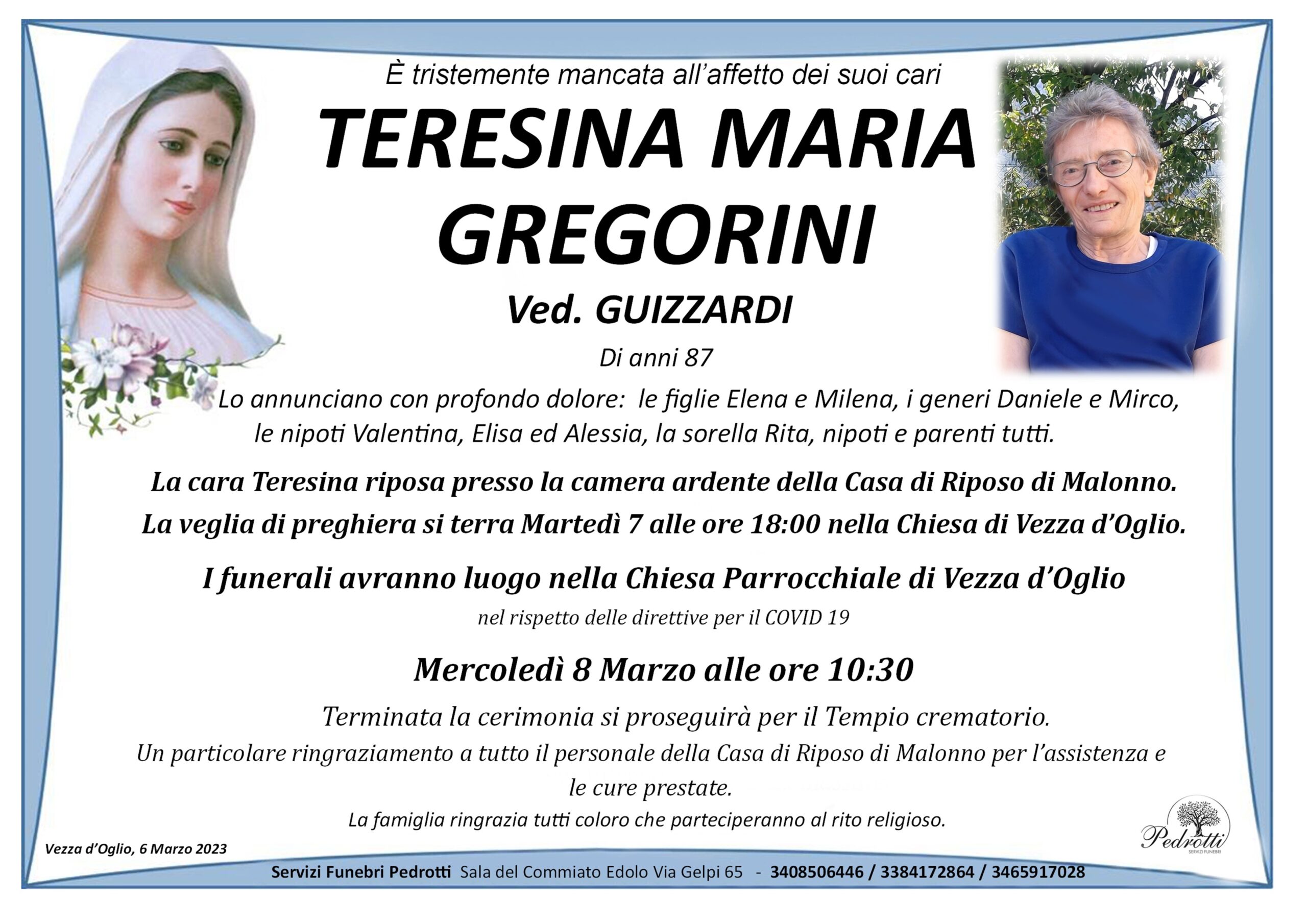 Gregorini Teresina Maria - Pedrotti